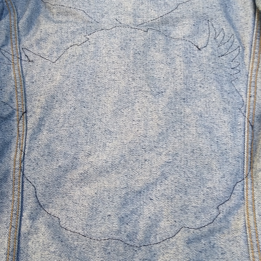 Vintage Lee Denim Jacket Honda Eagle Patch Men's M Jean Trucker - Picture 4 of 10